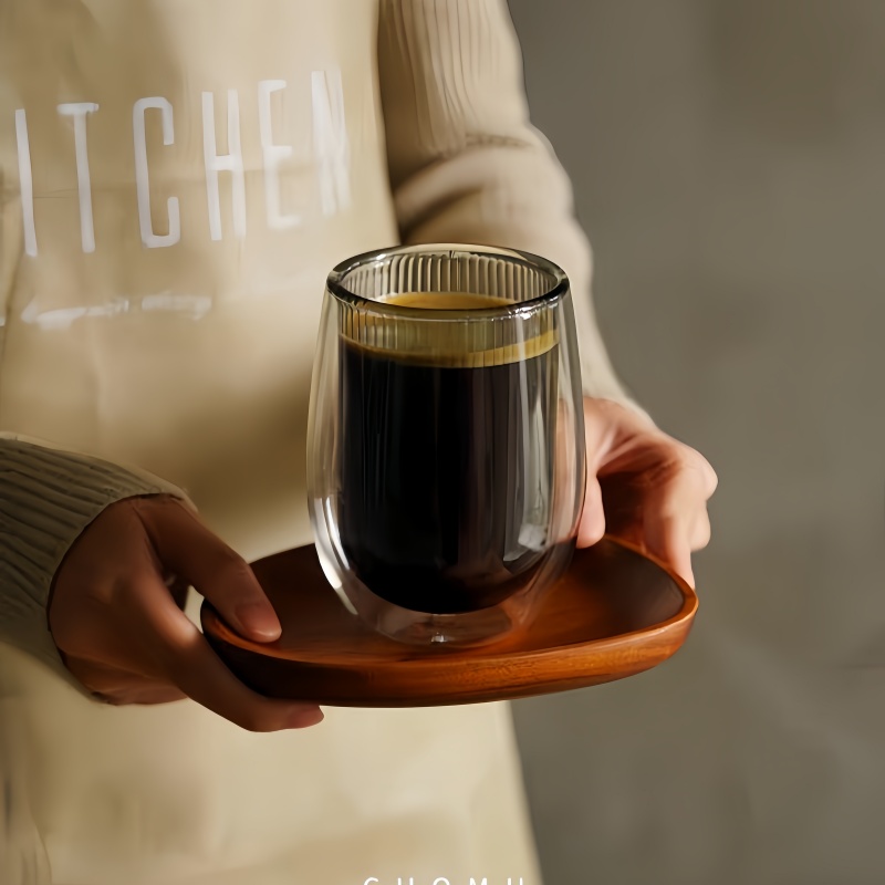 double skin glass mugs