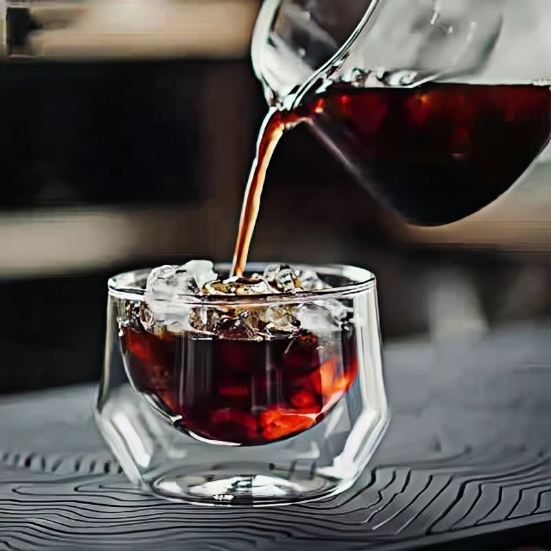 reusable double wall glass crystal coffee champagne flutes mugs