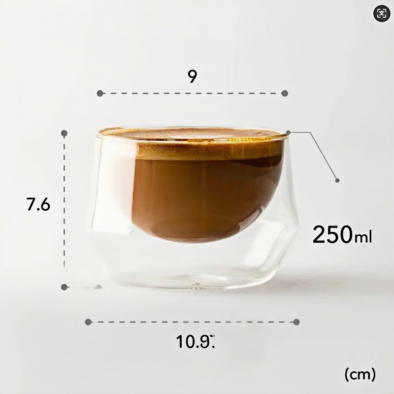 double wall glass coffee mugs