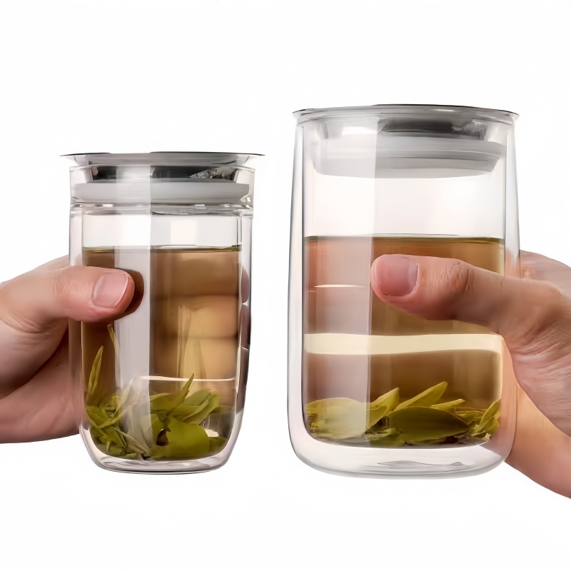 Double-layered cups with filter