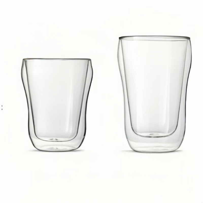 double wall layer glass coffee mug tea cups