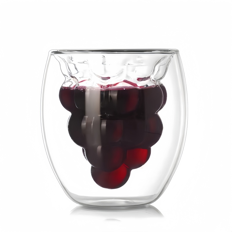 Creative Novel Fruit-shaped double-layered beverage glass cup