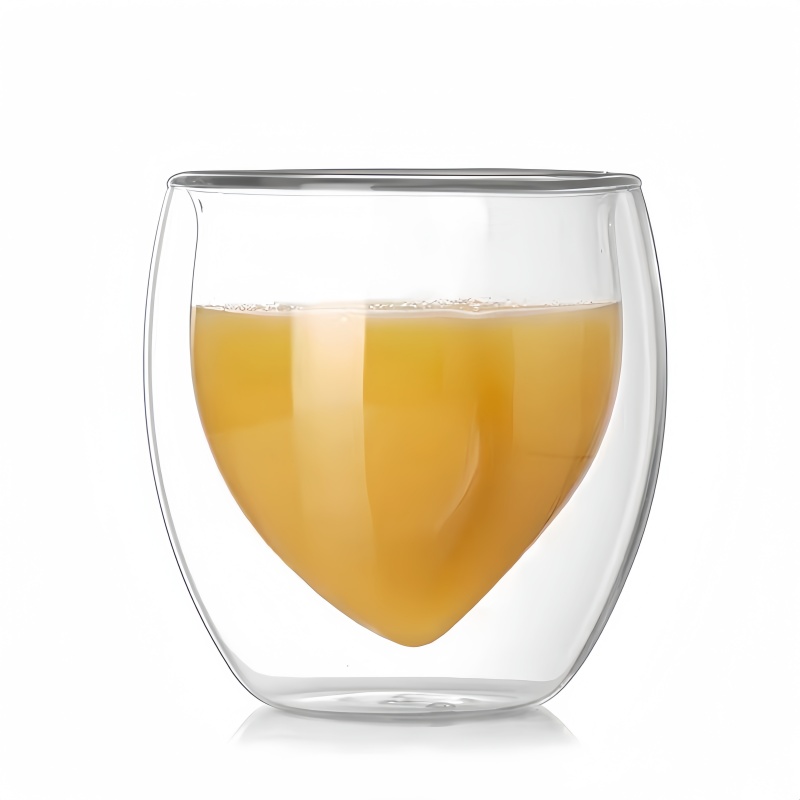 Creative Novel Fruit-shaped double-layered beverage glass cup