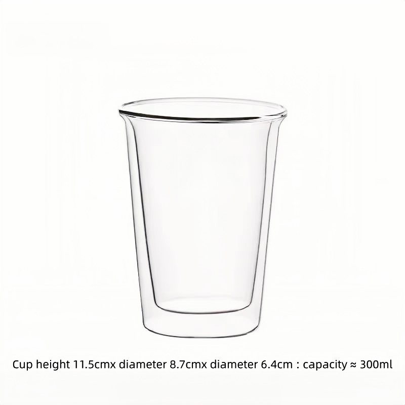 Simple home 300/390ml double wall latte glass cup
