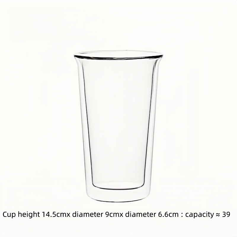 Simple home 300/390ml double wall latte glass cup