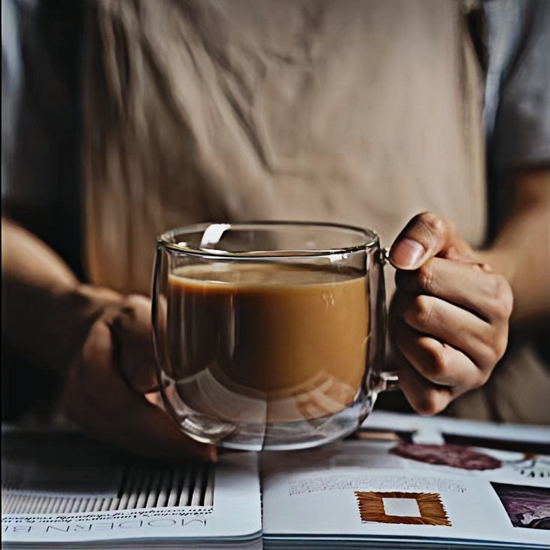 latte glass with handle latte glass with handle
