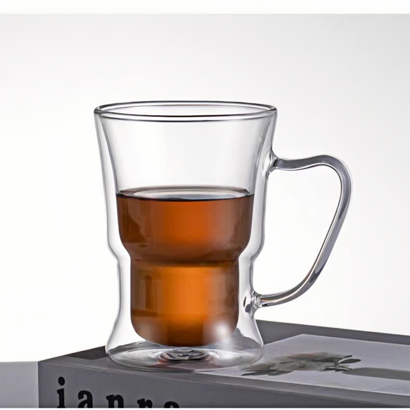 Small-capacity double lined glass for coffee