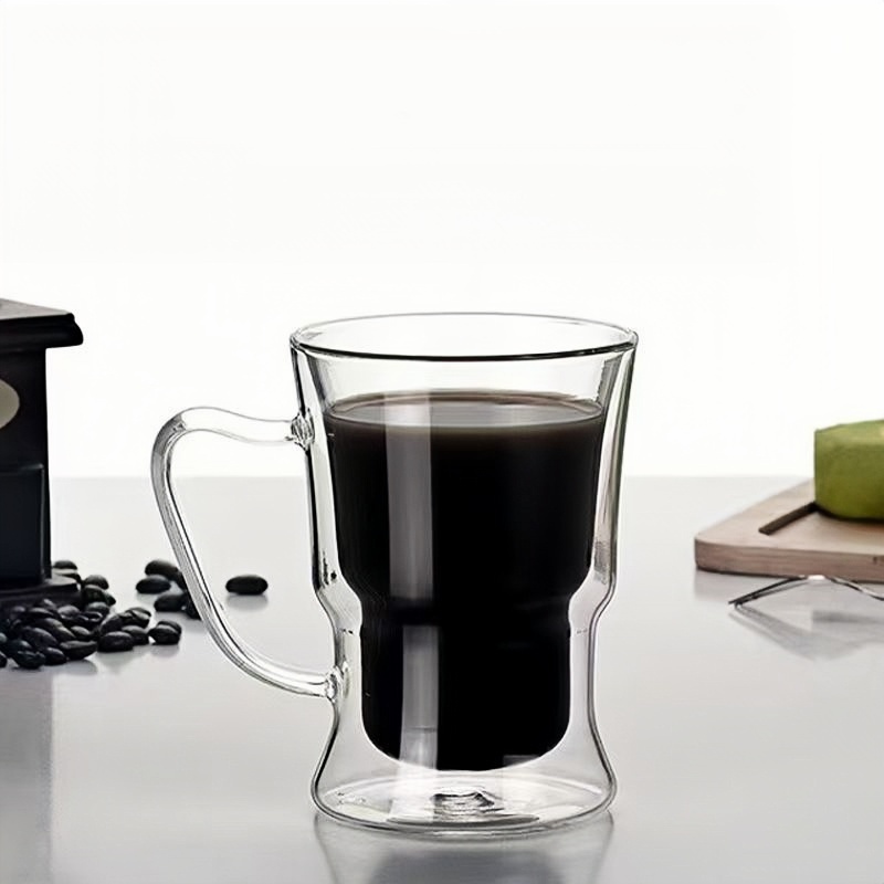 Small-capacity double lined glass for coffee
