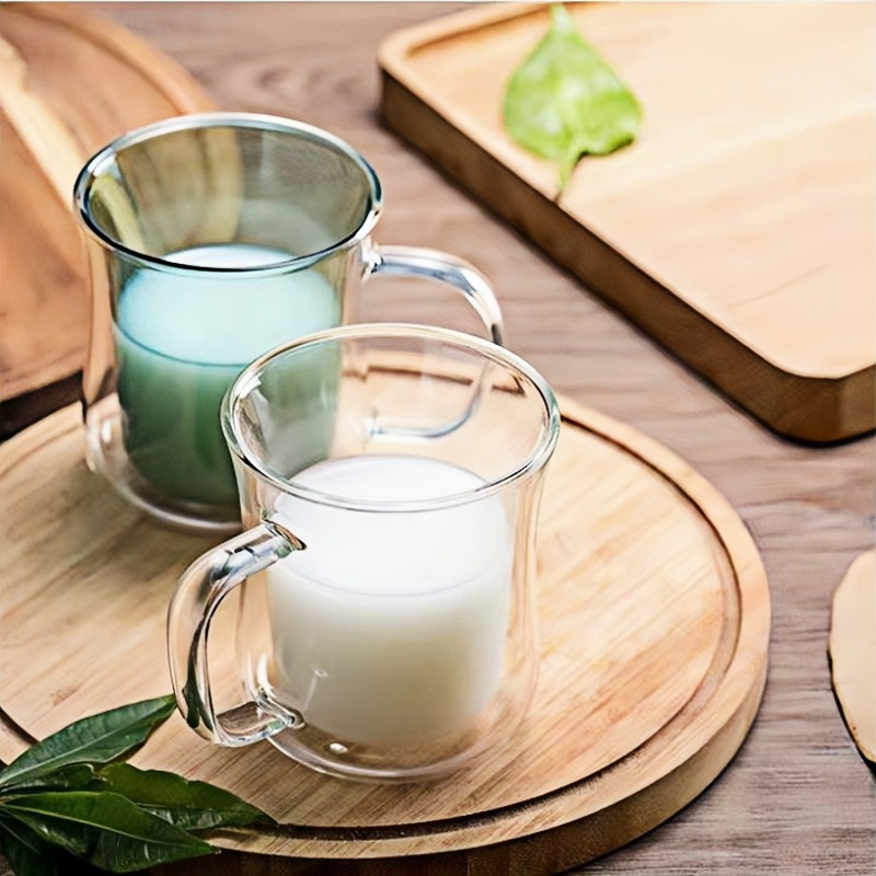 200ml reusable modern milk latte glass cup