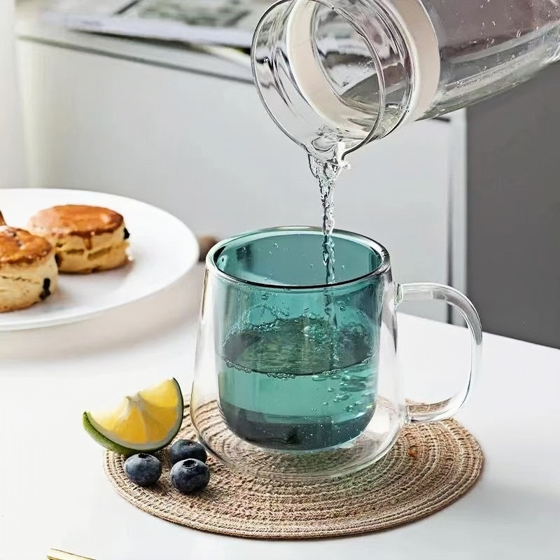 Green double wall cup