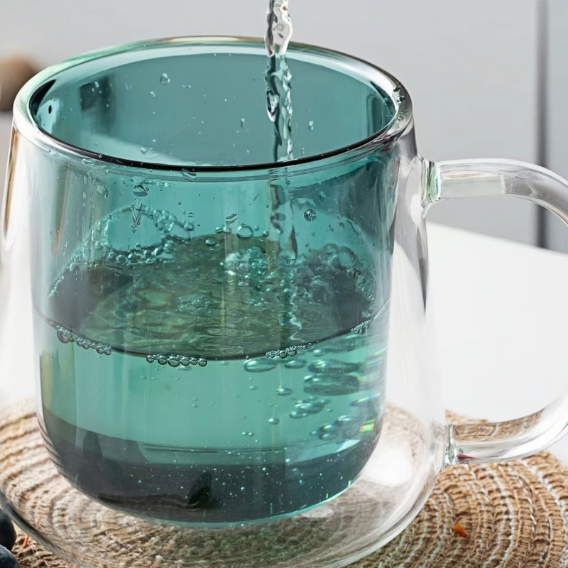 350ml color glass cup