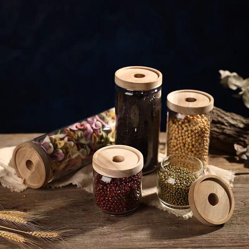 large airtight glass containers for food storage