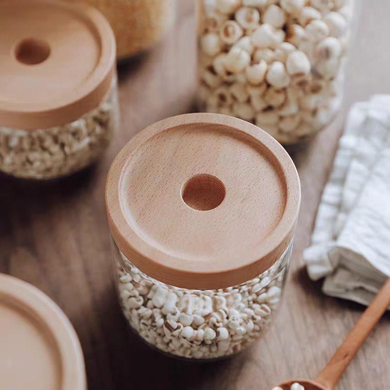 1L glass jar with lid