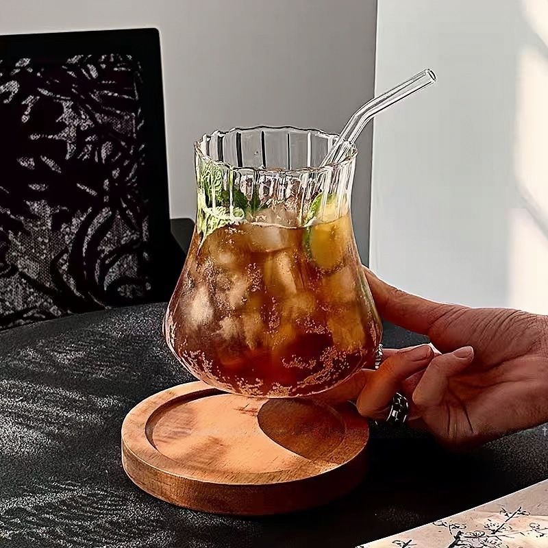 550ml kruve iced espresso coffee glasses glass sippy cup with straw