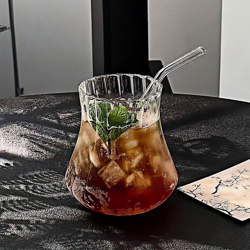 550ml kruve iced espresso coffee glasses glass sippy cup with straw