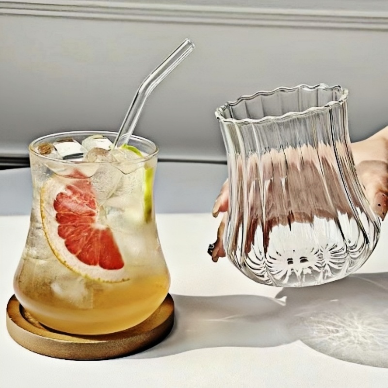 550ml kruve iced espresso coffee glasses glass sippy cup with straw