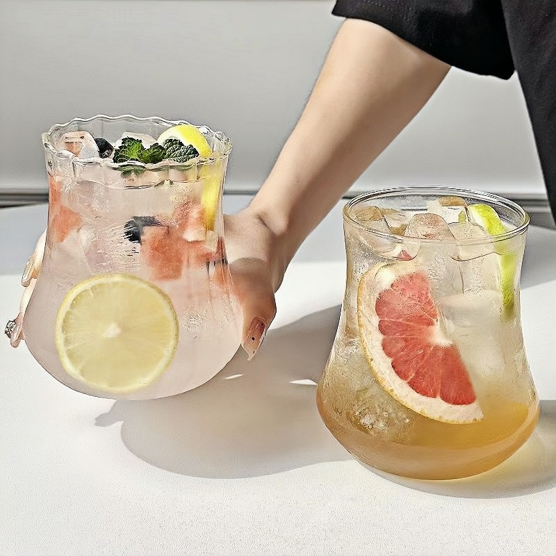 550ml kruve iced espresso coffee glasses glass sippy cup with straw