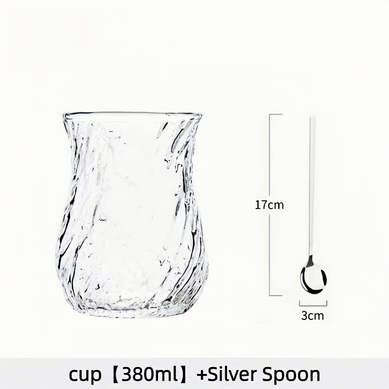 Personalized borosil pyrex ribbed glass coffee cups glass cappuccino cups