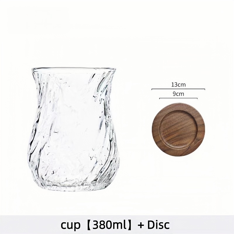 Personalized borosil pyrex ribbed glass coffee cups glass cappuccino cups