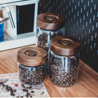 modern glass jars with lid