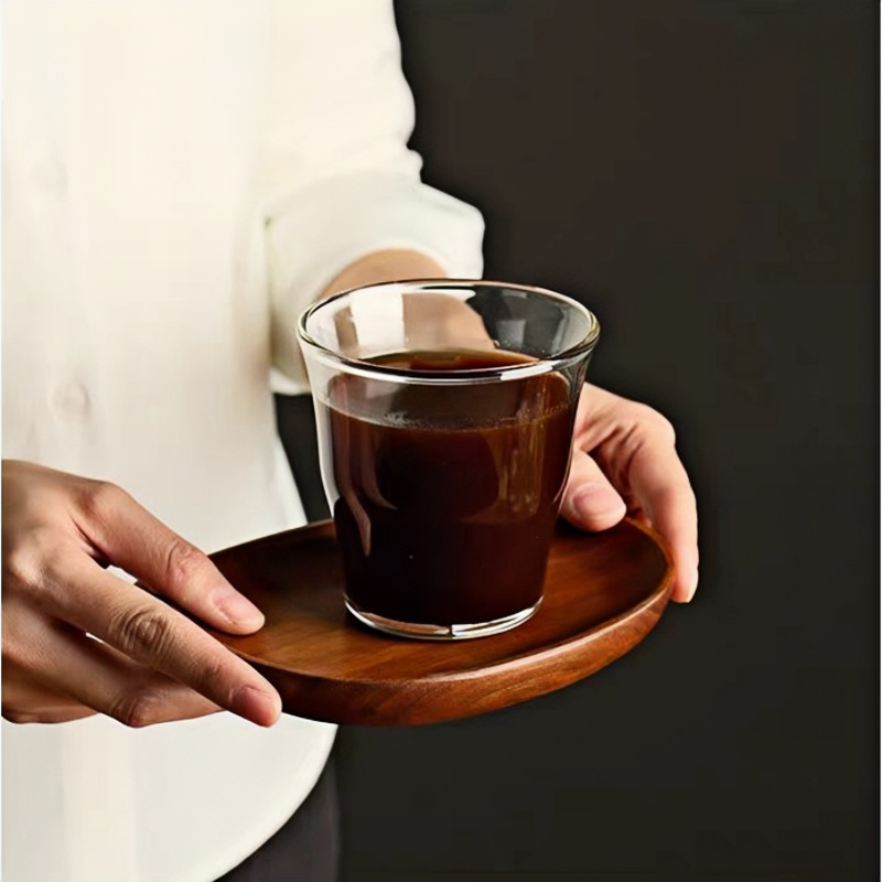 Modern pyrex thin delongi latte coffee glasses tumblers blown glass cups