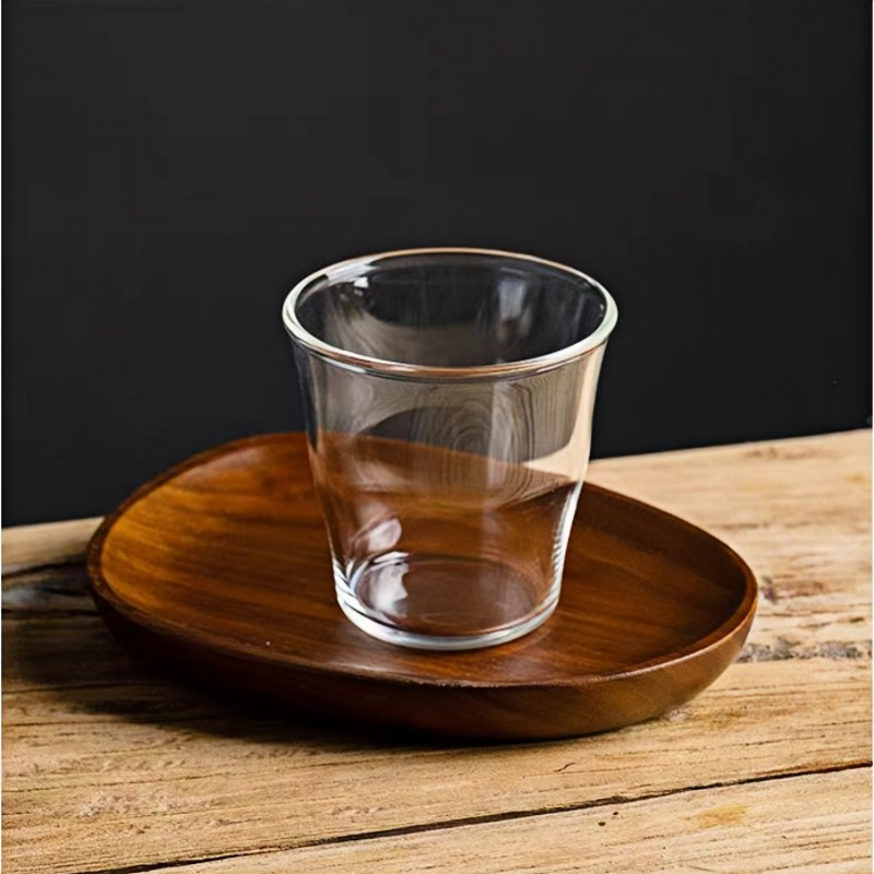 Modern pyrex thin delongi latte coffee glasses tumblers blown glass cups