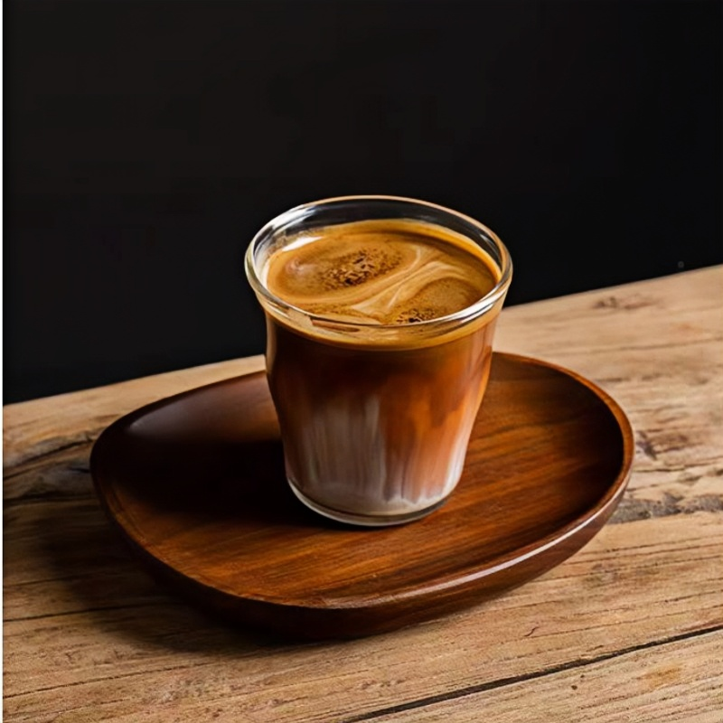 Modern pyrex thin delongi latte coffee glasses tumblers blown glass cups