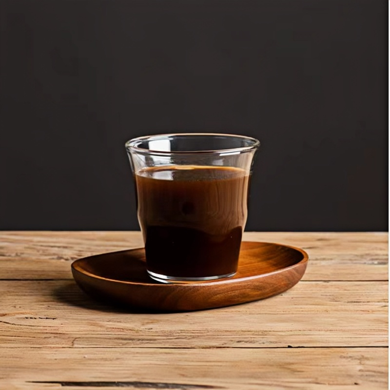 Modern pyrex thin delongi latte coffee glasses tumblers blown glass cups