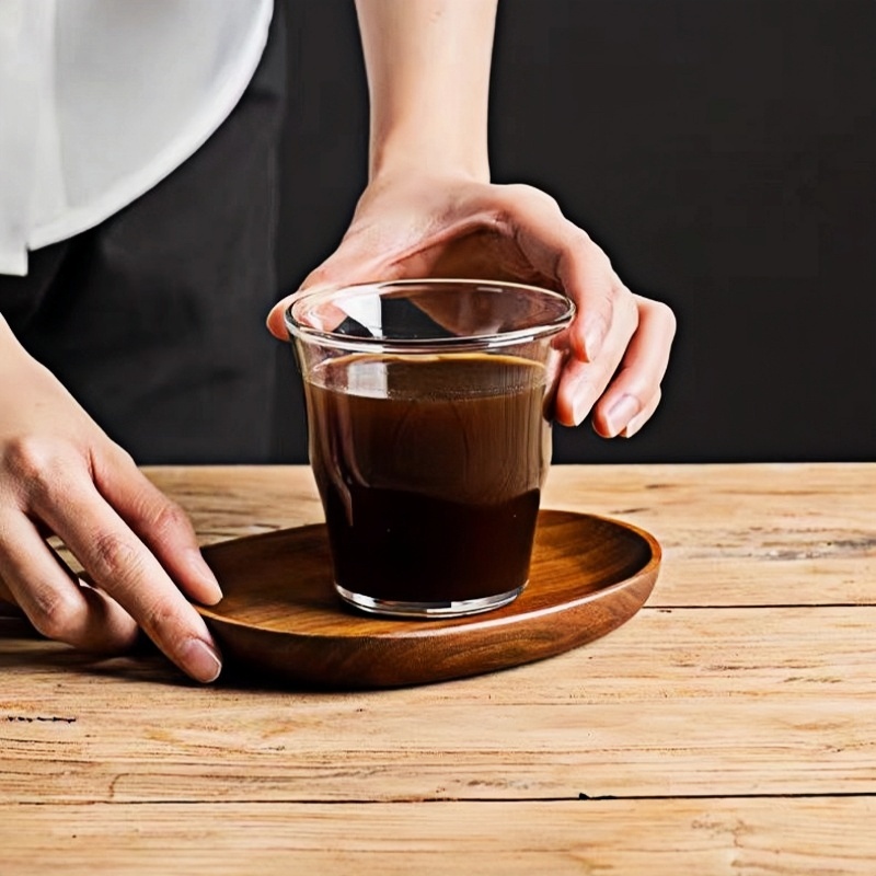 Modern pyrex thin delongi latte coffee glasses tumblers blown glass cups