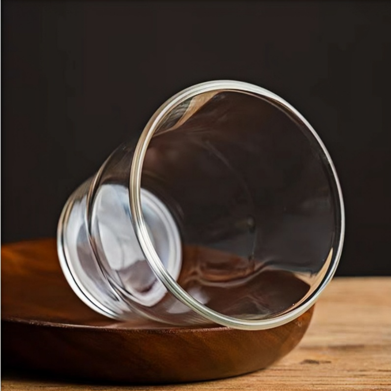 Modern pyrex thin delongi latte coffee glasses tumblers blown glass cups