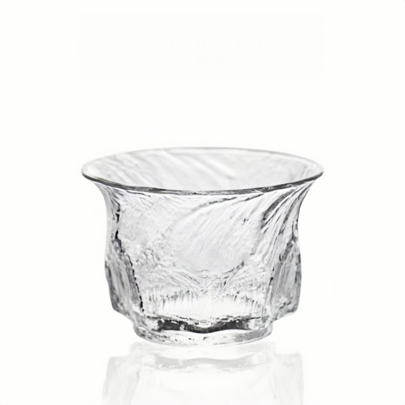 Textured small vintage aesthetic ioco glass coffee cups