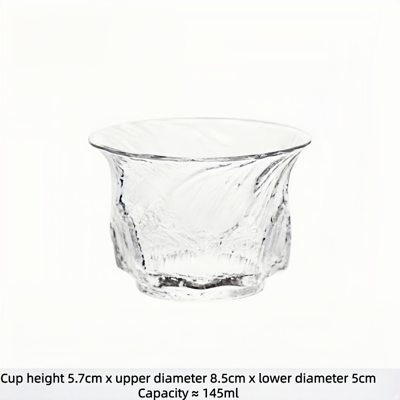 Textured small vintage aesthetic ioco glass coffee cups