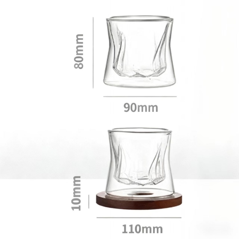 double glass coffee mugs