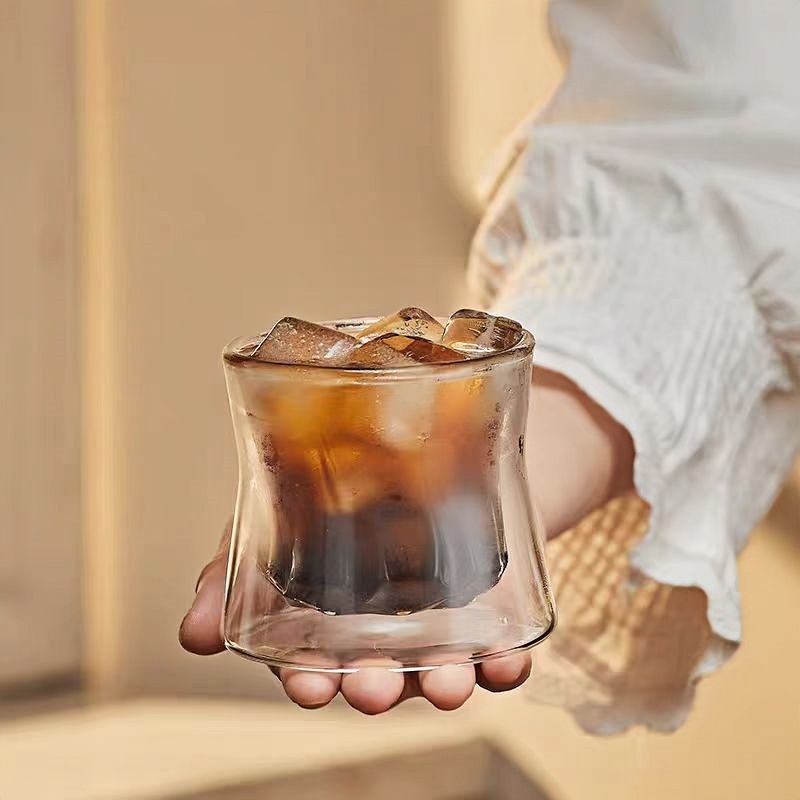 double glass coffee mugs