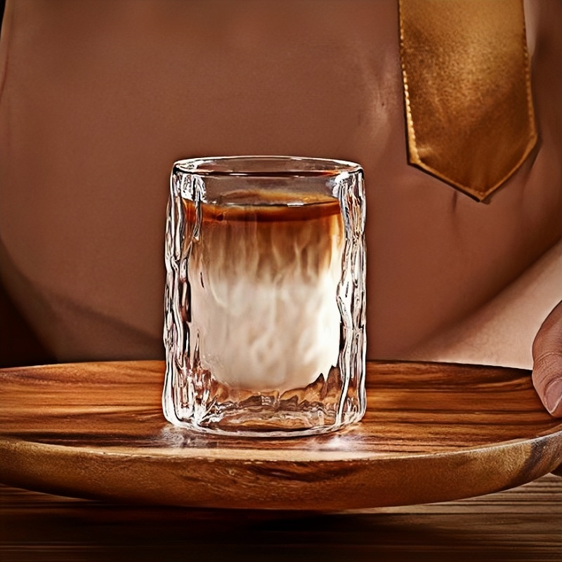 custom small double wall glass coffee cups mugs