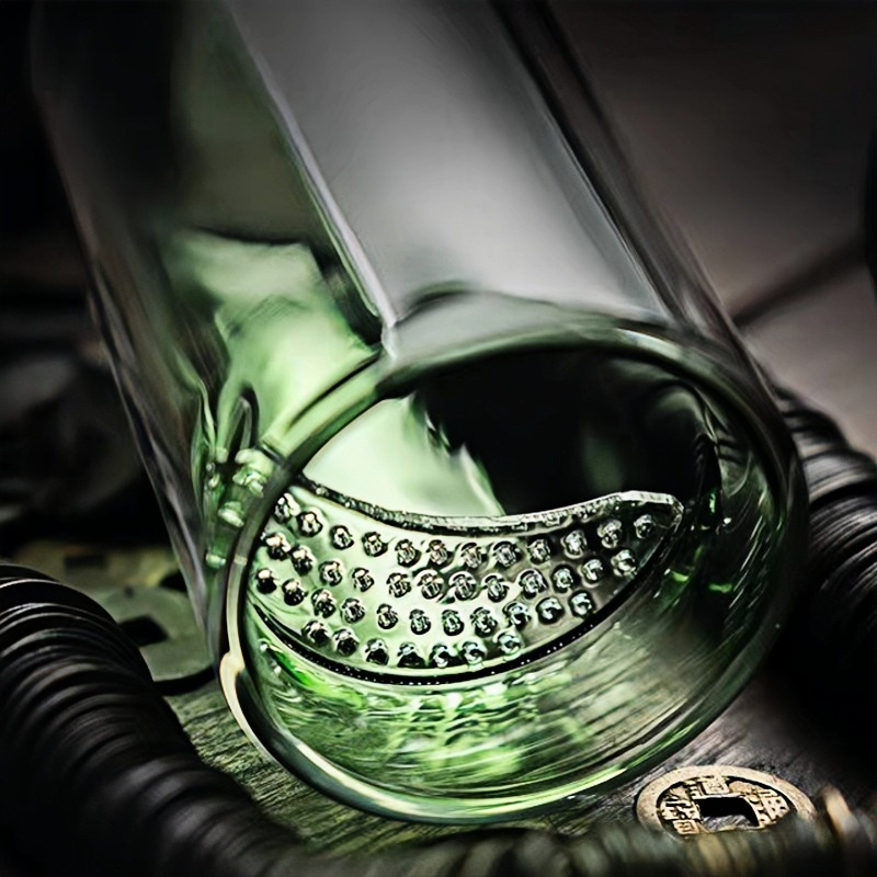 customized double wall glass tea cups beer mugs