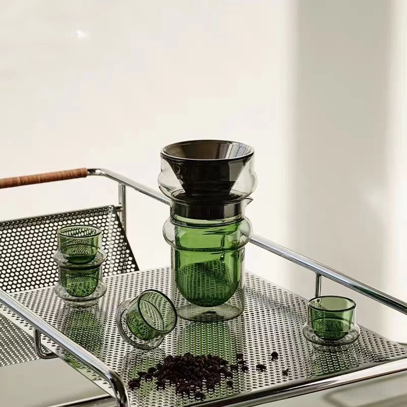 cute double wall glass espresso drinking cups