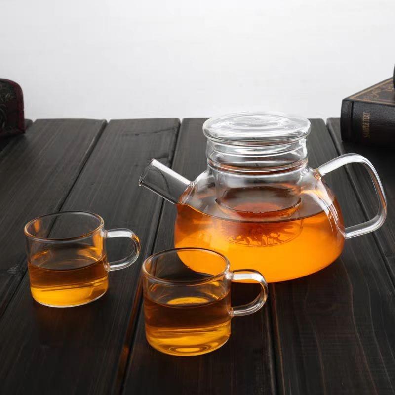 borosilicate glass teapot set kettle