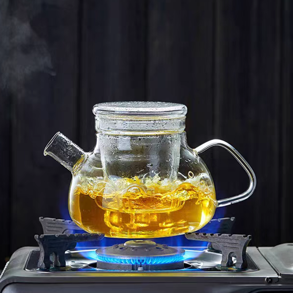 borosilicate glass teapot set kettle