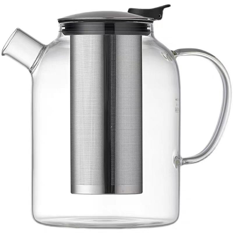 best clear glass teabloom teapot kettle on stove