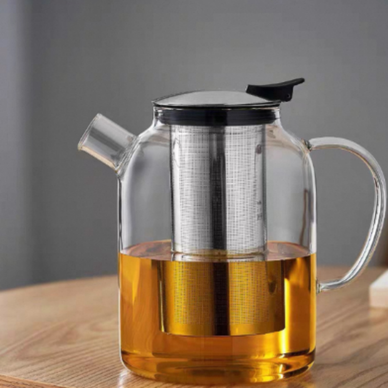 best clear glass teabloom teapot kettle on stove
