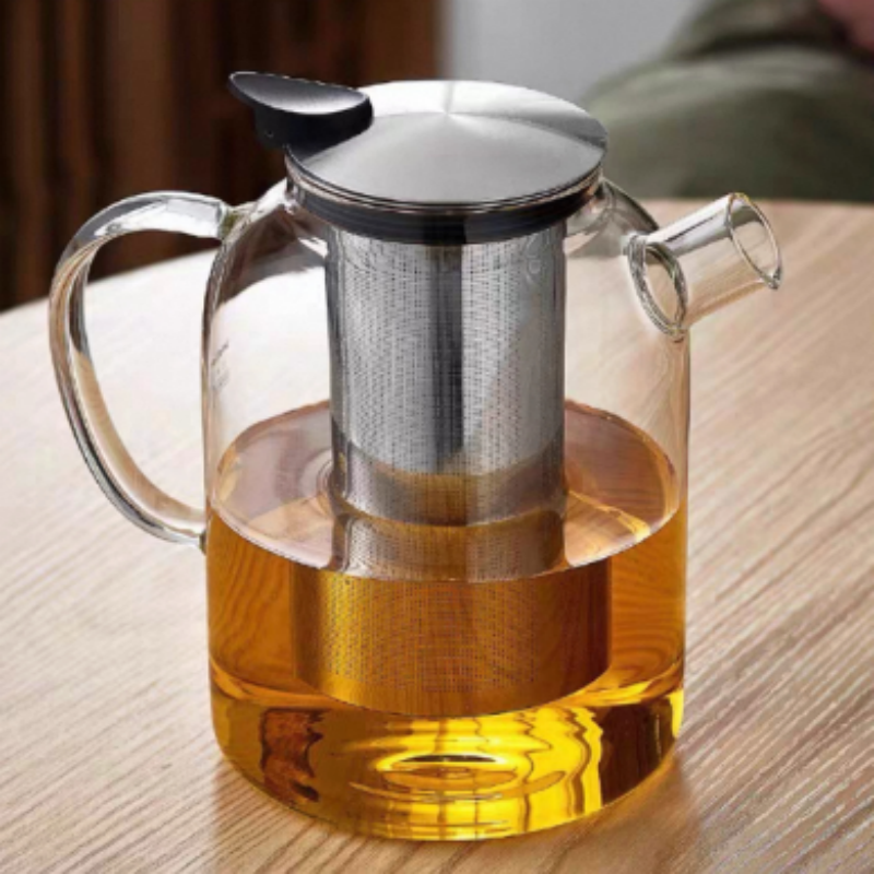 best clear glass teabloom teapot kettle on stove