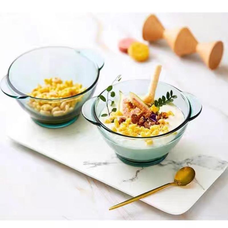 large glass serving fruit bowl candy dish sugar