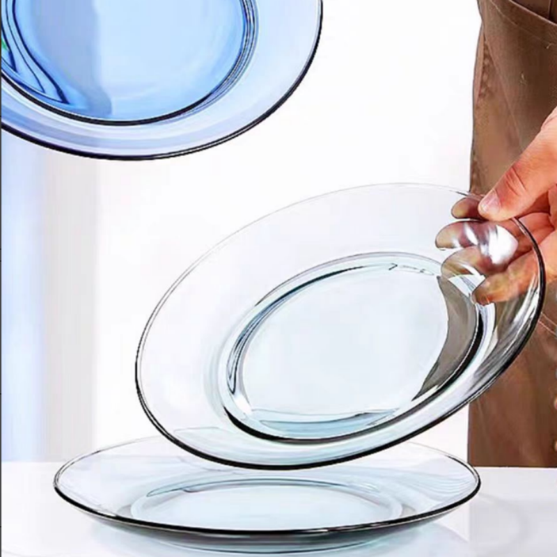 punch clear glass storage bowls with lids