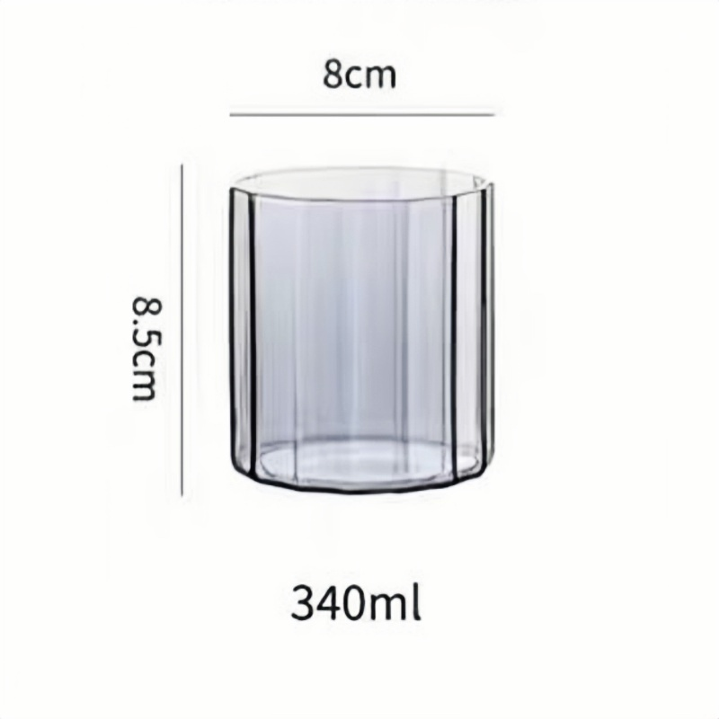 Aesthetic Colored Amber Tumbler Drinking Glasses Joco Glass Coffee Cups