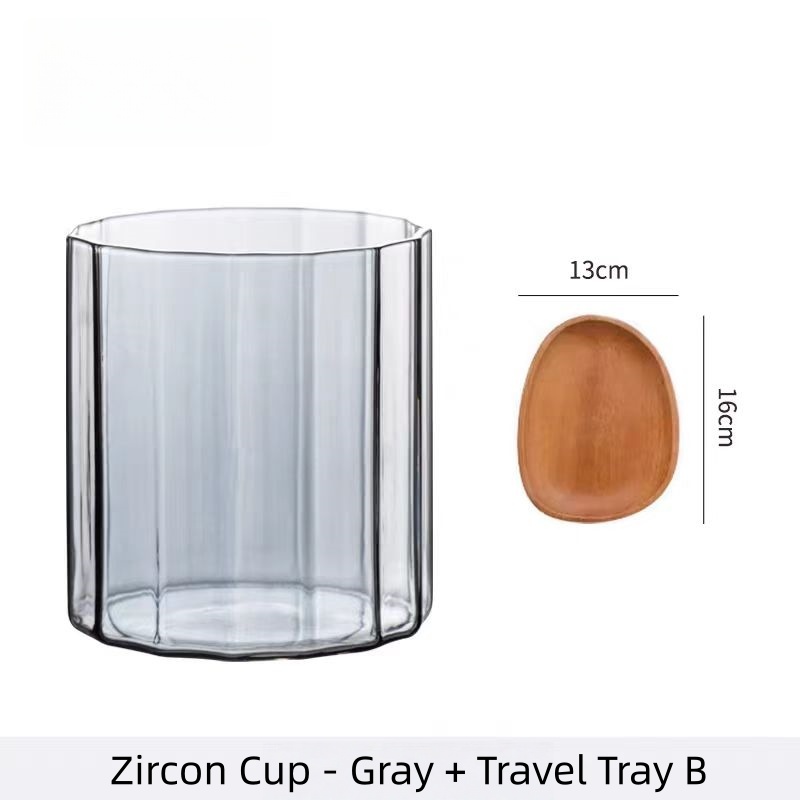 Aesthetic Colored Amber Tumbler Drinking Glasses Joco Glass Coffee Cups