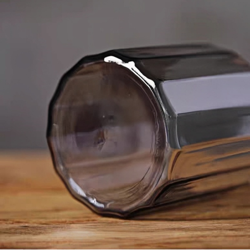 Aesthetic Colored Amber Tumbler Drinking Glasses Joco Glass Coffee Cups