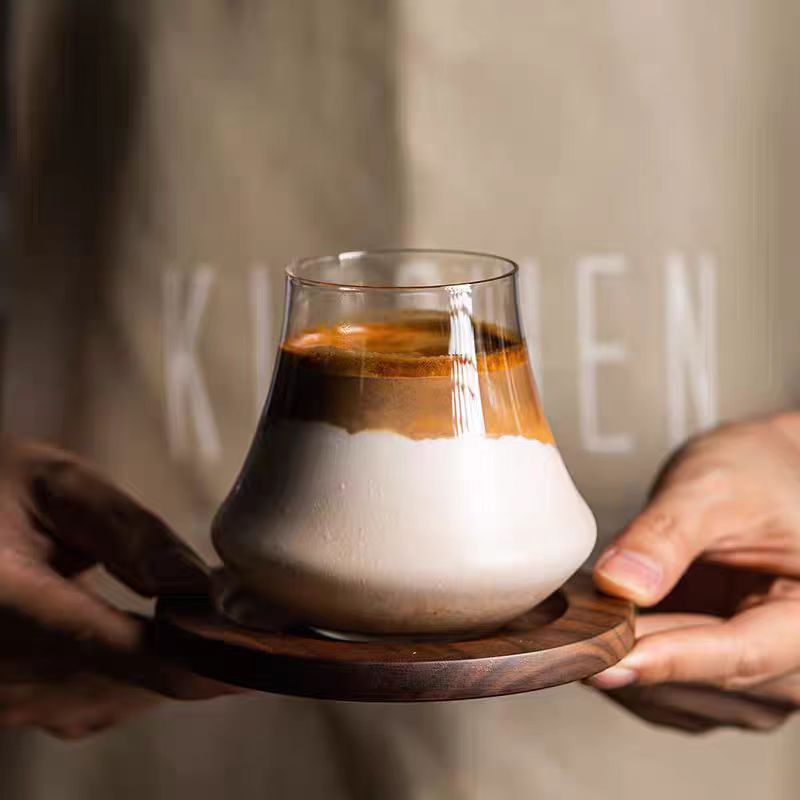 small glass coffee cups