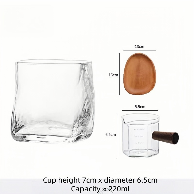 Espresso shot blown glass coffee cups