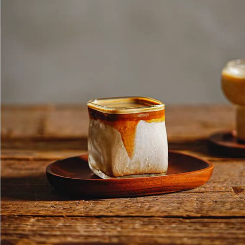 Espresso shot blown glass coffee cups